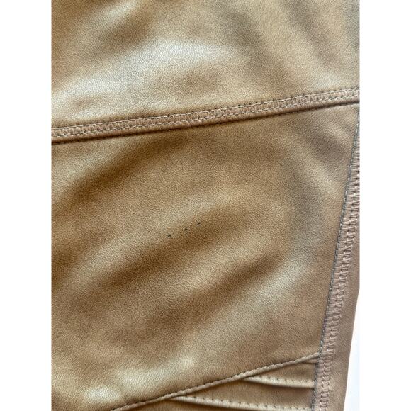 7 for all mankind Brown Faux leather Moro Leggings size Medium - Picture 10 of 10